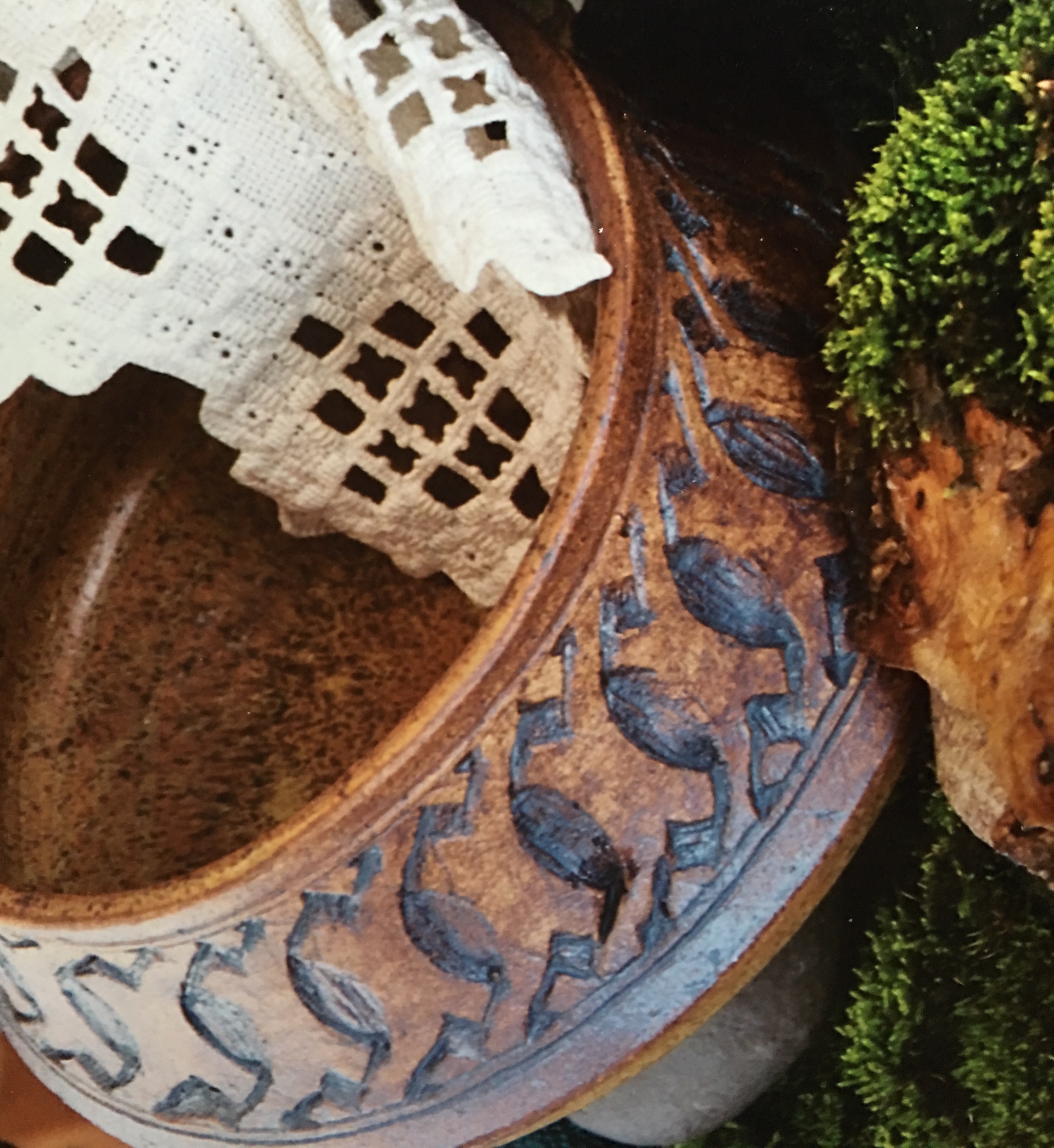 Viking Interlacing Trees Bowl with Hardanger