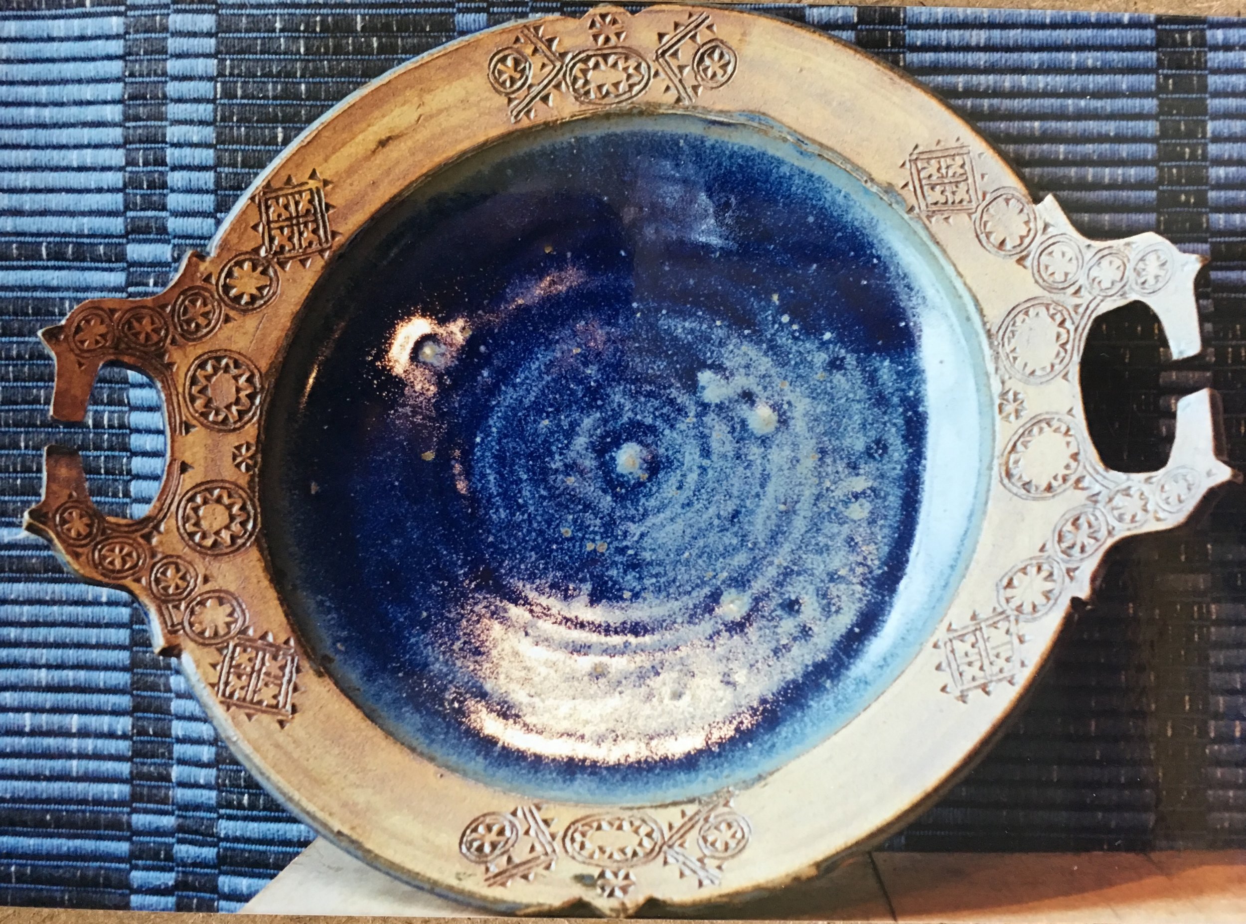 Fjord horse platter 1999 blue.jpeg