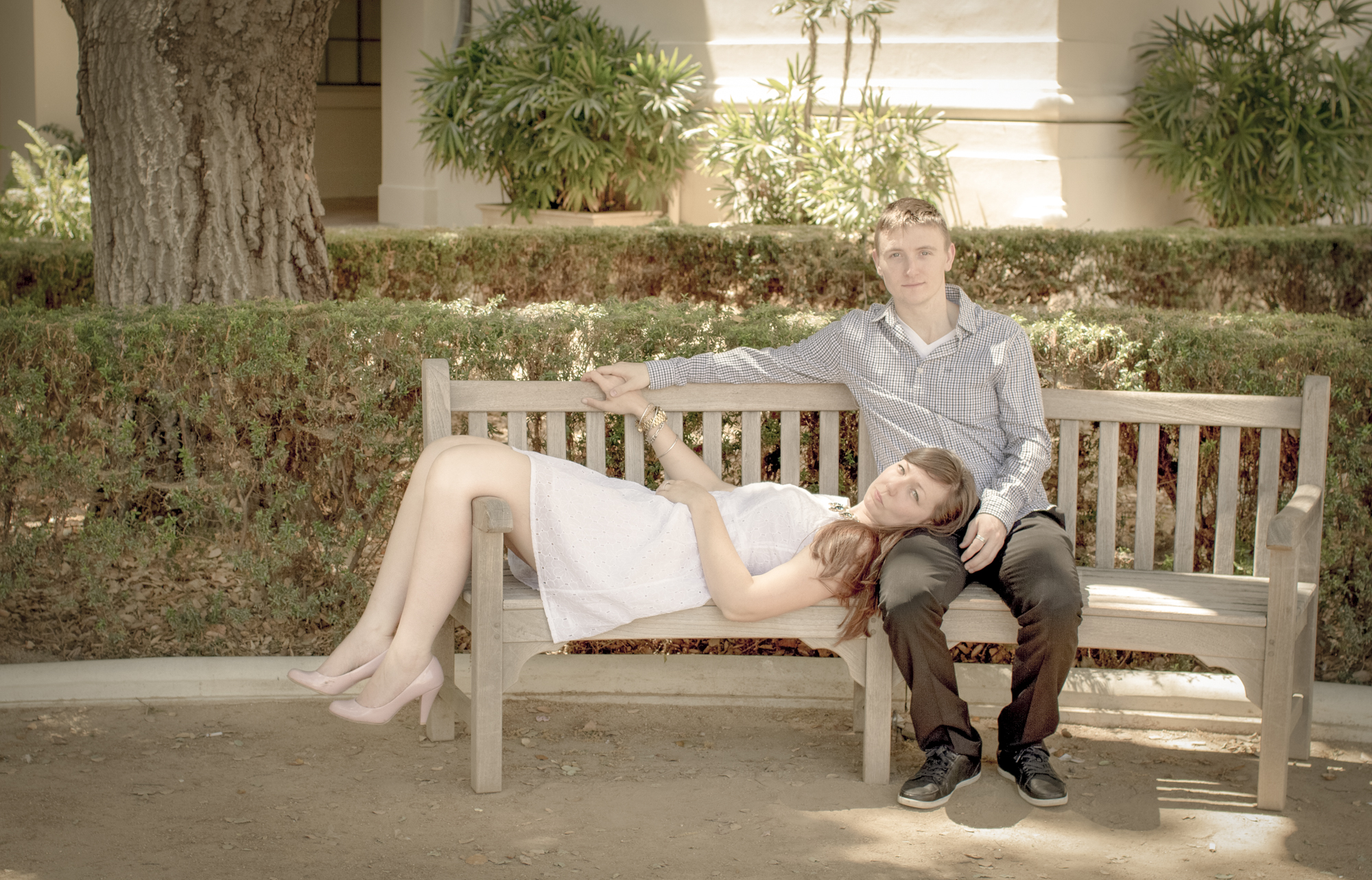Engagement photoshoot at the Pasadena City Hall. #FishyFoto
