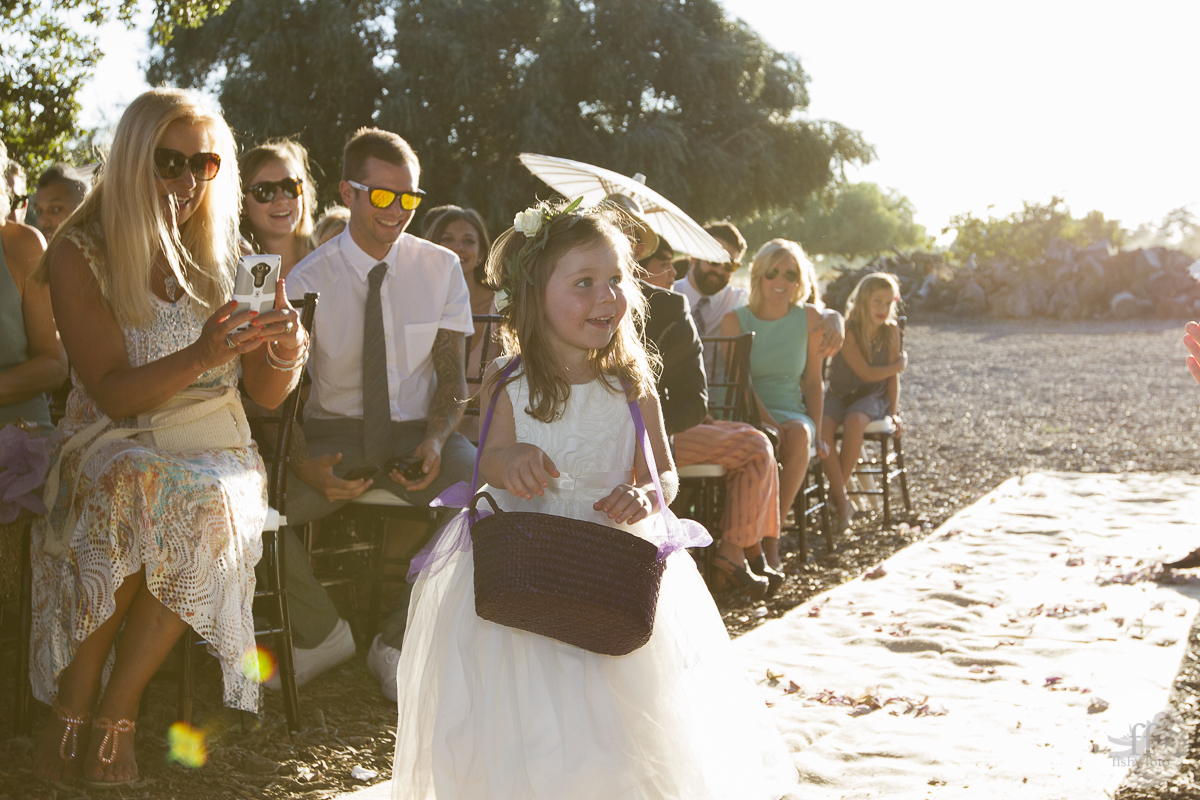 Happy flower girl. Erika & Cole get married #fishyfoto