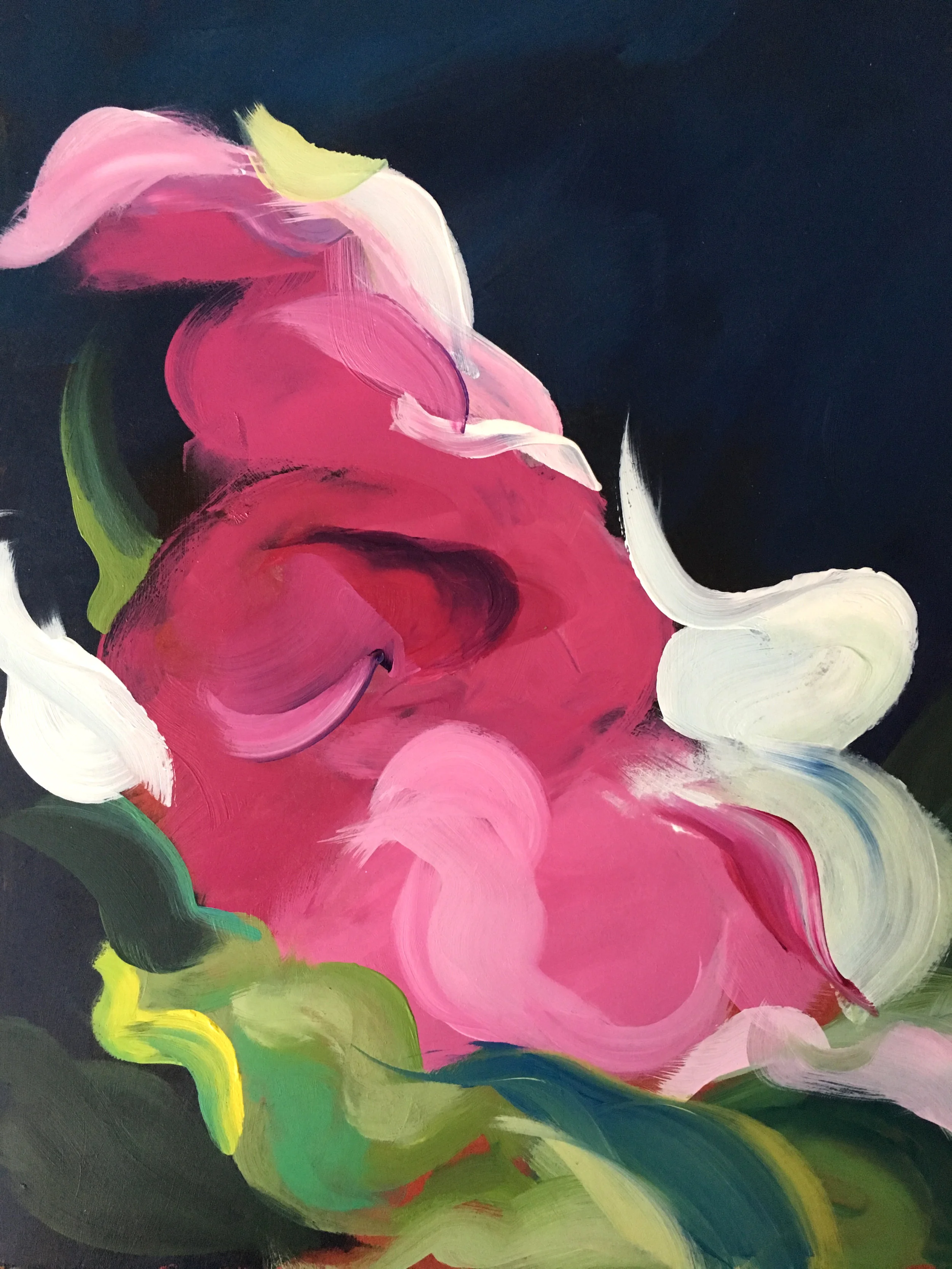 Fuchsia Spill II 9 x 12