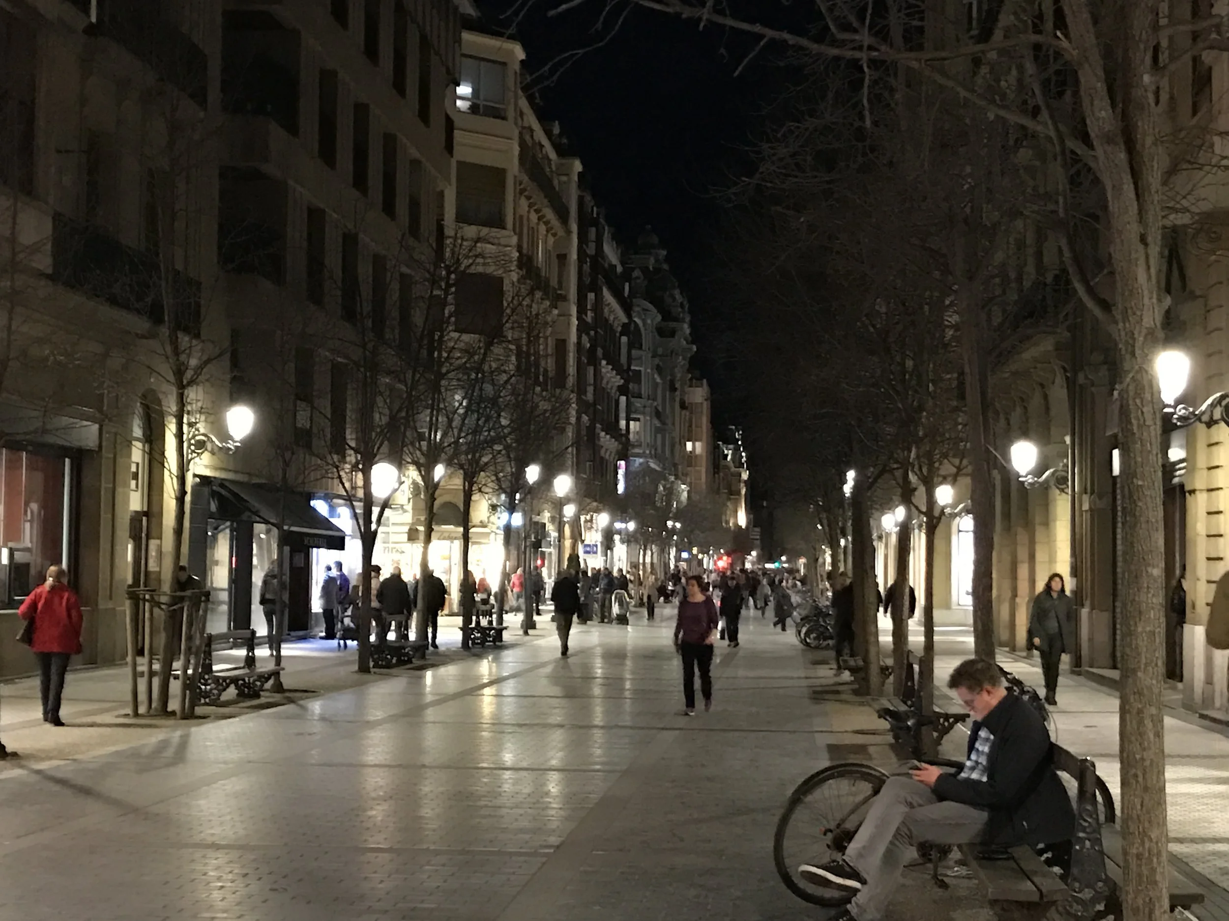 San Sebastian at Night