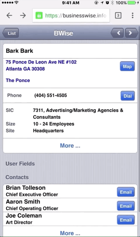 First, click "Find Like Companies" at the bottom of a prospect's Profile Page...