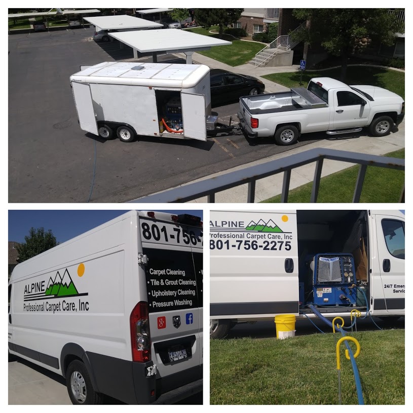 THIS IS OUR CARPET CLEANING VAN AND OUR CARPET CLEANING TRAILER