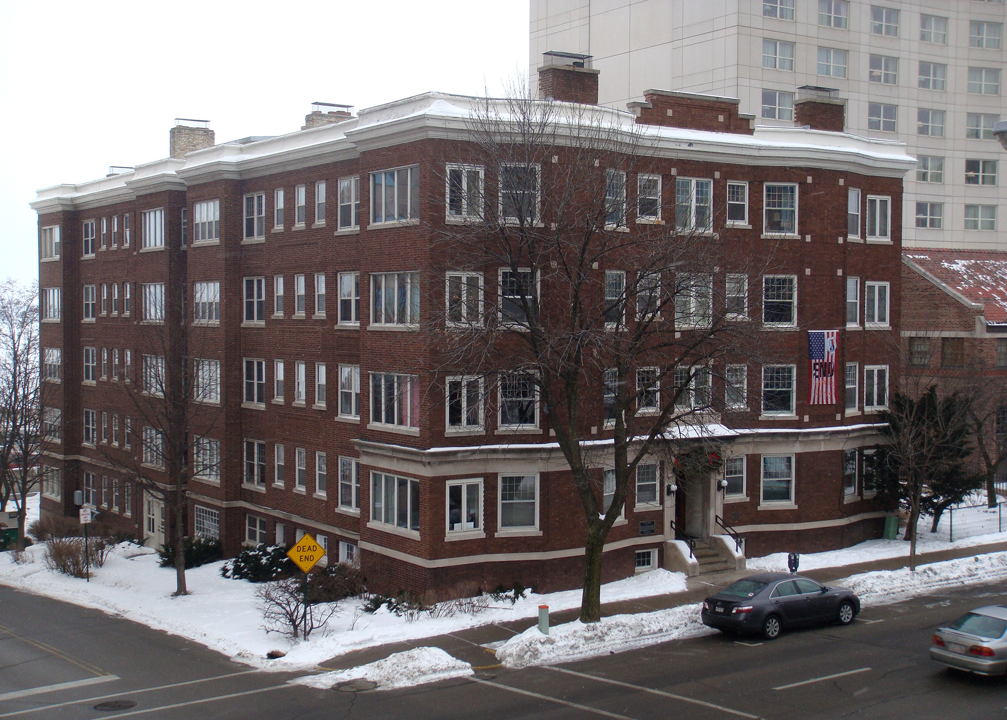 View from corner of East Wilson and S. Pinckney St.