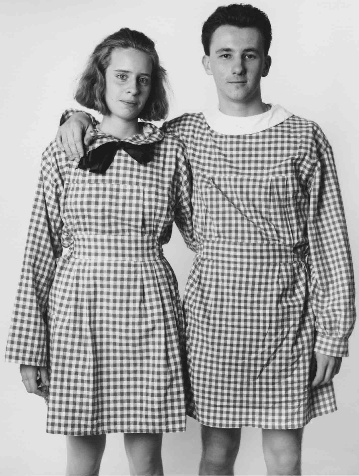 Young couple in drag