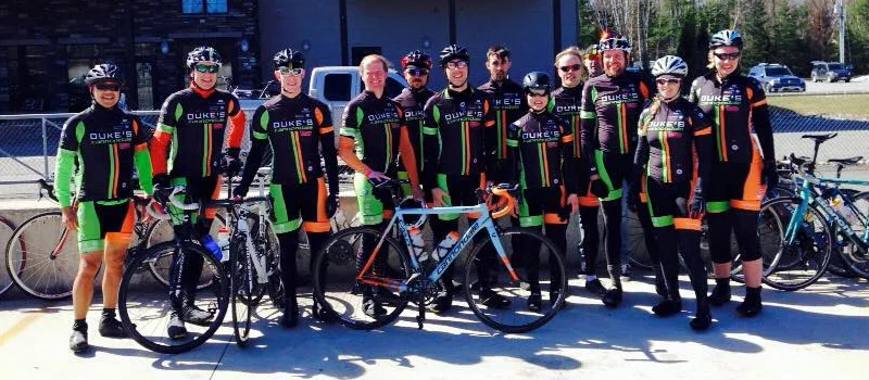 Members of the LapDogs Road Squad, looking relaxed a ready prior to the Calabogie Road Classic. 