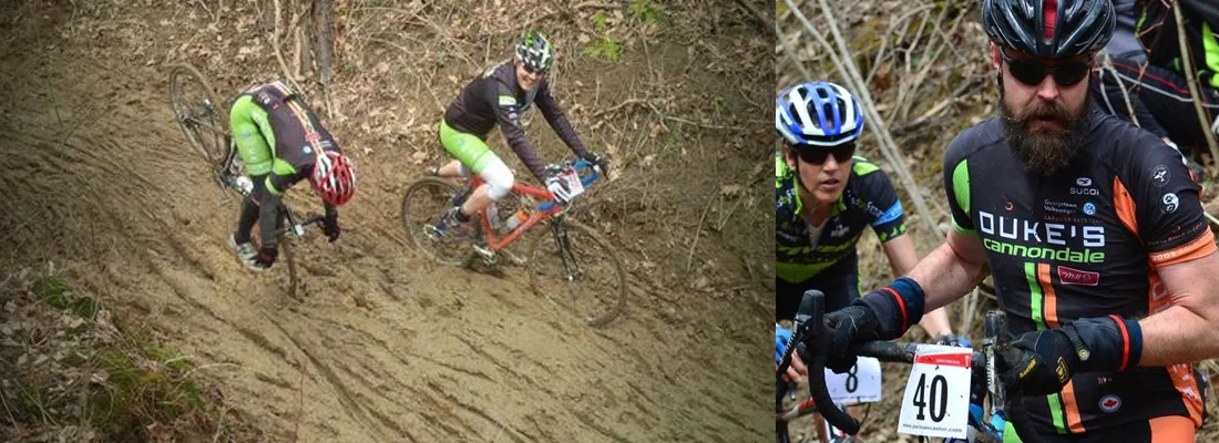 Ogee takes a mud facial as Gus&nbsp;cracks a smile. (Photo from&nbsp;@JeffreyNeven). Rob MacEwen... best beard in the race.&nbsp;