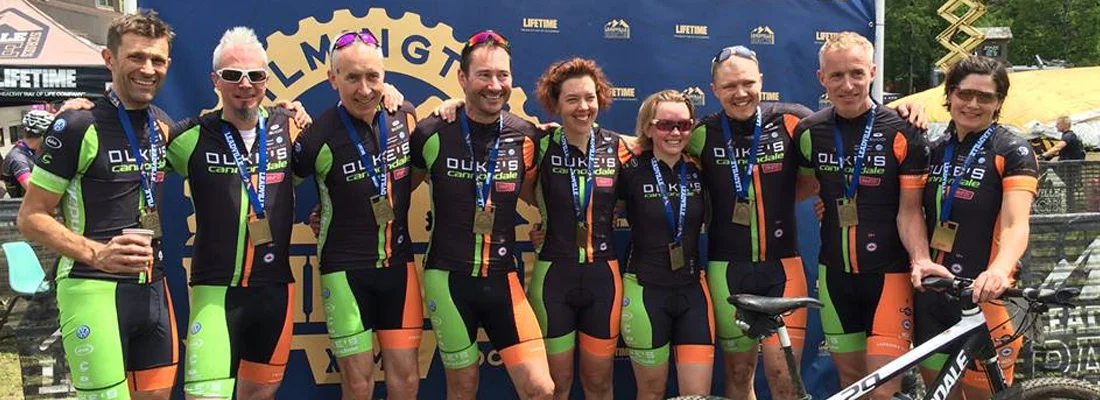 A great group of friends and teammates at the Wilmington 100 Race.