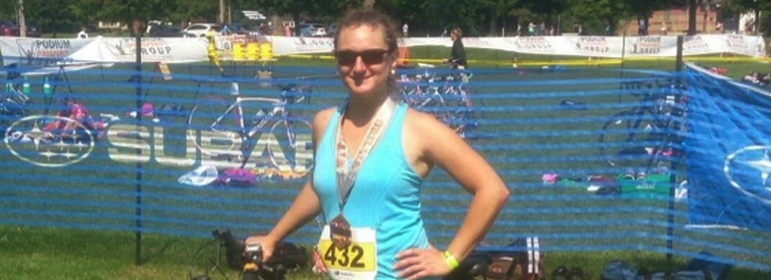 Melissa takes a well deserved 3rd Place at the Orillia Duathlon.