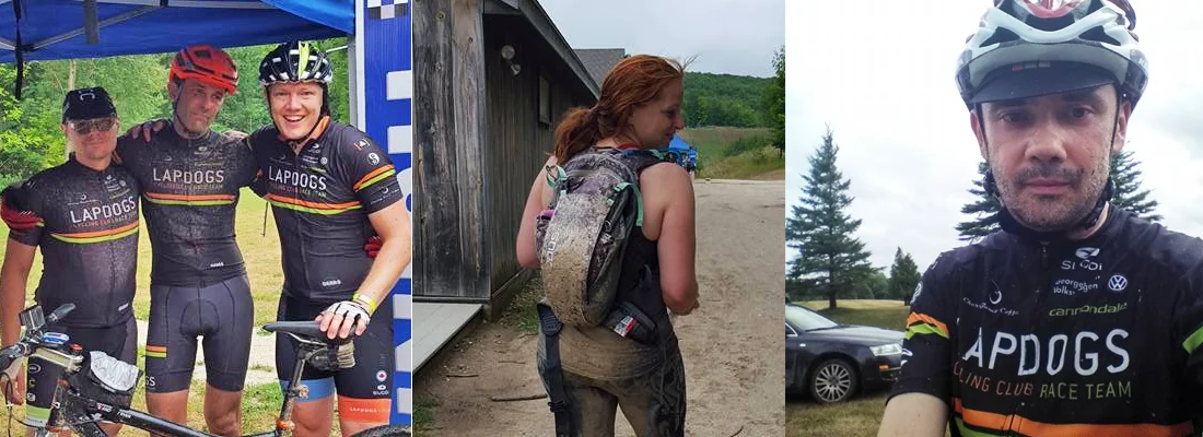 Thomas, Jouko, Andrew, Celine and Derick... post race faces.&nbsp;