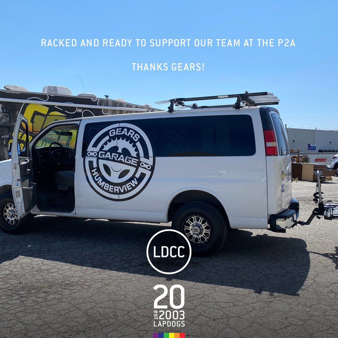 The GEARS Humberview van has been prepped and cleaned... and is now fully racked and ready for this weekend's P2A with the LapDogs Cycling Club. 
&bull;
Thanks to Dai at GEARS Bike Shop for the prep and support. Our Ride Director, Helder, will be at 
