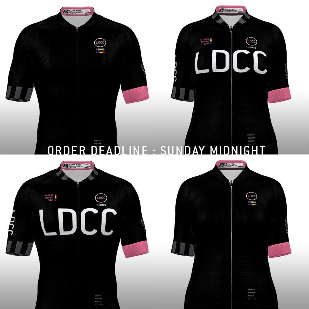 LDCC Jakroo Kit Order Deadline... This Sunday @ Midnight. 
&bull;
Fly the Colours!
&bull;
Details here : https://www.lapdogs.ca/club-products
&bull;
#passion #advocacy #diversity #inclusion #ldcc2024 #RideWithThePack #ridewithpassion #ridewithhart #P
