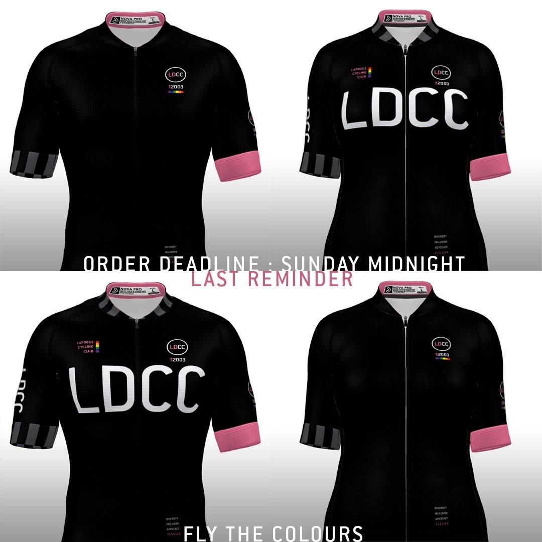 Last Reminder... Our first order window of the 2024 season closes on Sunday at Midnight. 
&bull;
Details are here : https://www.lapdogs.ca/club-products
&bull;
#passion #advocacy #diversity #inclusion #ldcc2024 #RideWithThePack #ridewithpassion #ride