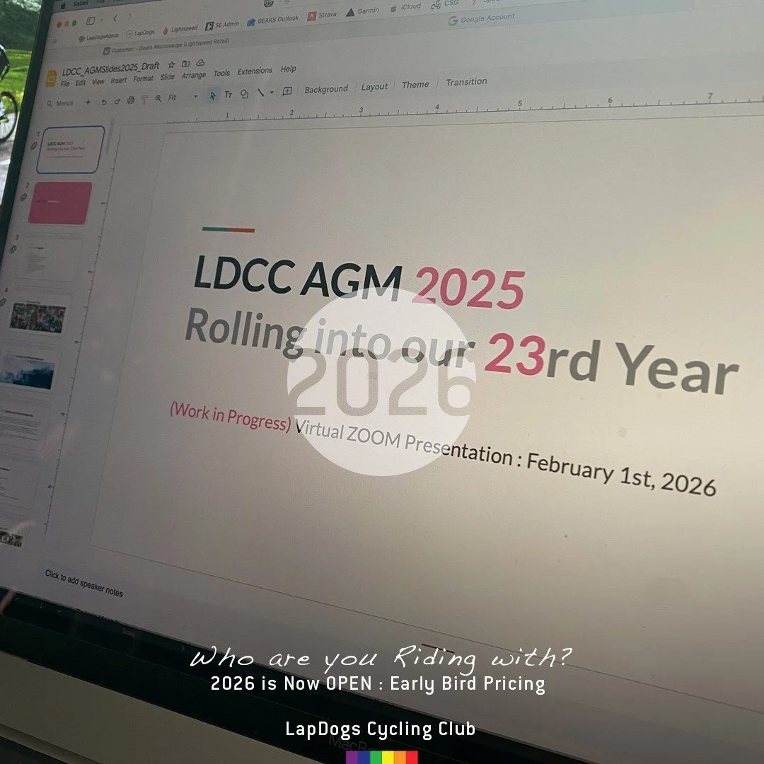 The 2026 Ride Season is rapidly approaching and our next Annual General Meeting (AGM) is taking place in just over a week. Learn about the coming year with the LDCC and help us shape the future of your cycing club.
&bull;
You must be a 2026 LDCC Memb