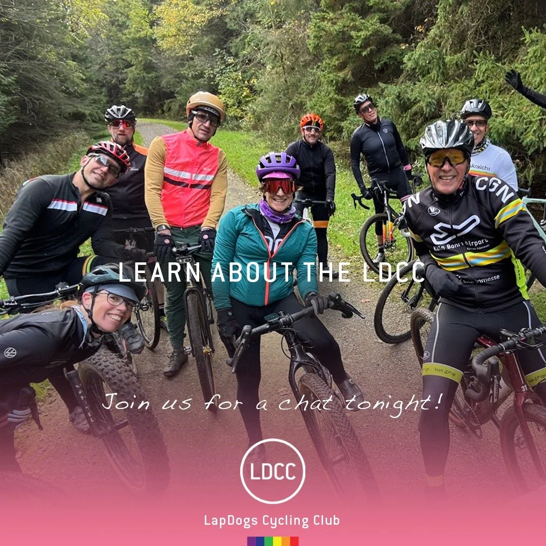 Curious about our cycling club? 
&bull;
Join our information "chat" session at 8:00pm tonight. 
See this link to join in the talk : https://meet.google.com/kwt-ydgq-hwj
&bull;
Who are you Riding with in 2026
&bull;
#RideWithPassion #lapdogs