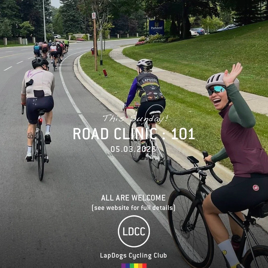 This Sunday! LDCC Road Ride 101
May 3rd 2025
&bull;
Roadcurious? New to the club or road riding? A little unsure about riding in a group or paceline? Fear not... we have you covered. Join us at Gears Bike Shop Toronto where experienced club members w
