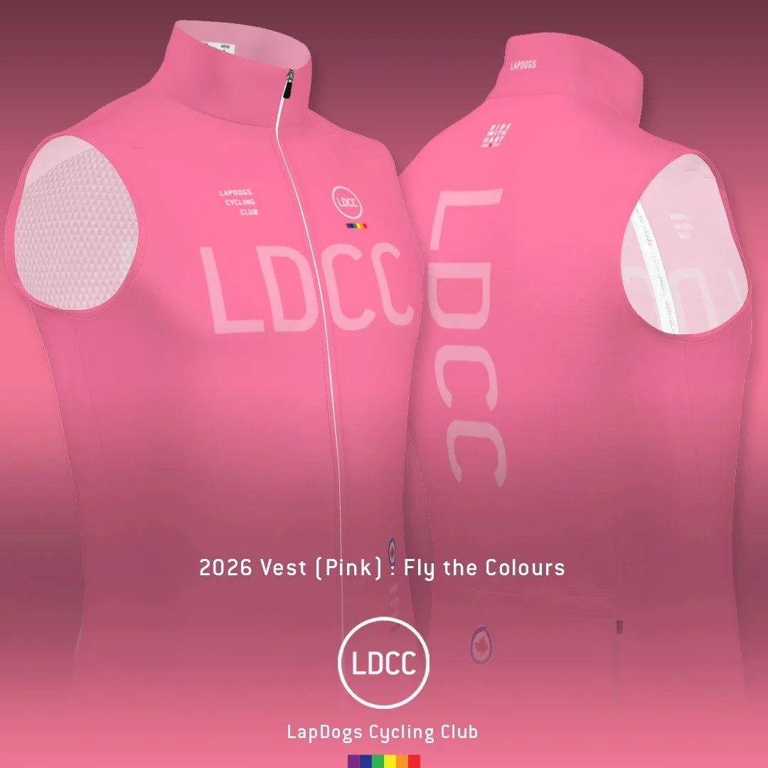 Fly the Colours.
&bull;
New "Pink Passion" vest is now available for order. Perfect for those cool morning and evening rides. 
Full details and webstore link here : https://www.lapdogs.ca/club-products
&bull;
#flythecolours #jakroocanada #R