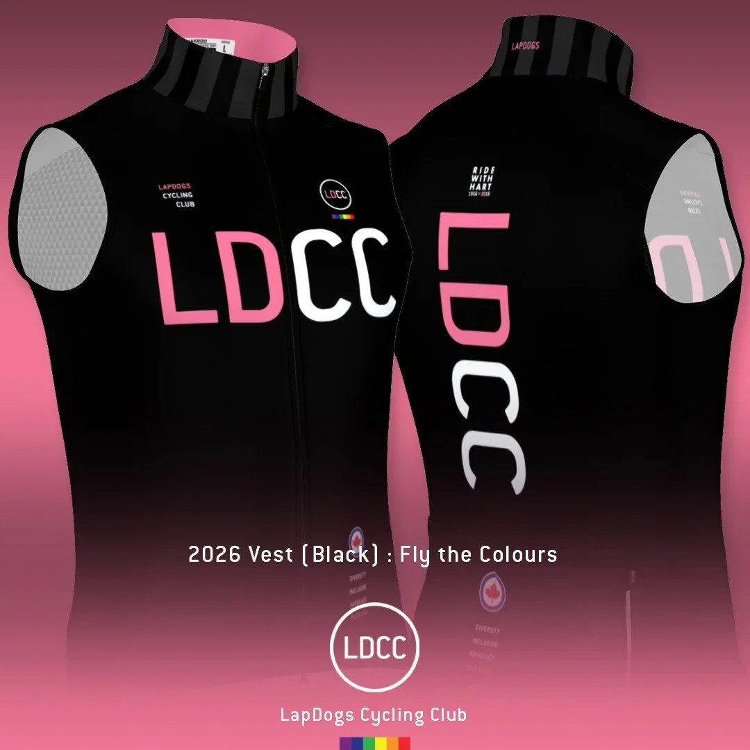 Fly the Colours!
&bull;
New "LDCC Black" vest is now available for order. Perfect for those cool morning and evening rides. 
Full details and webstore link here : https://www.lapdogs.ca/club-products
&bull;
#flythecolours #jakroocanada #Rid