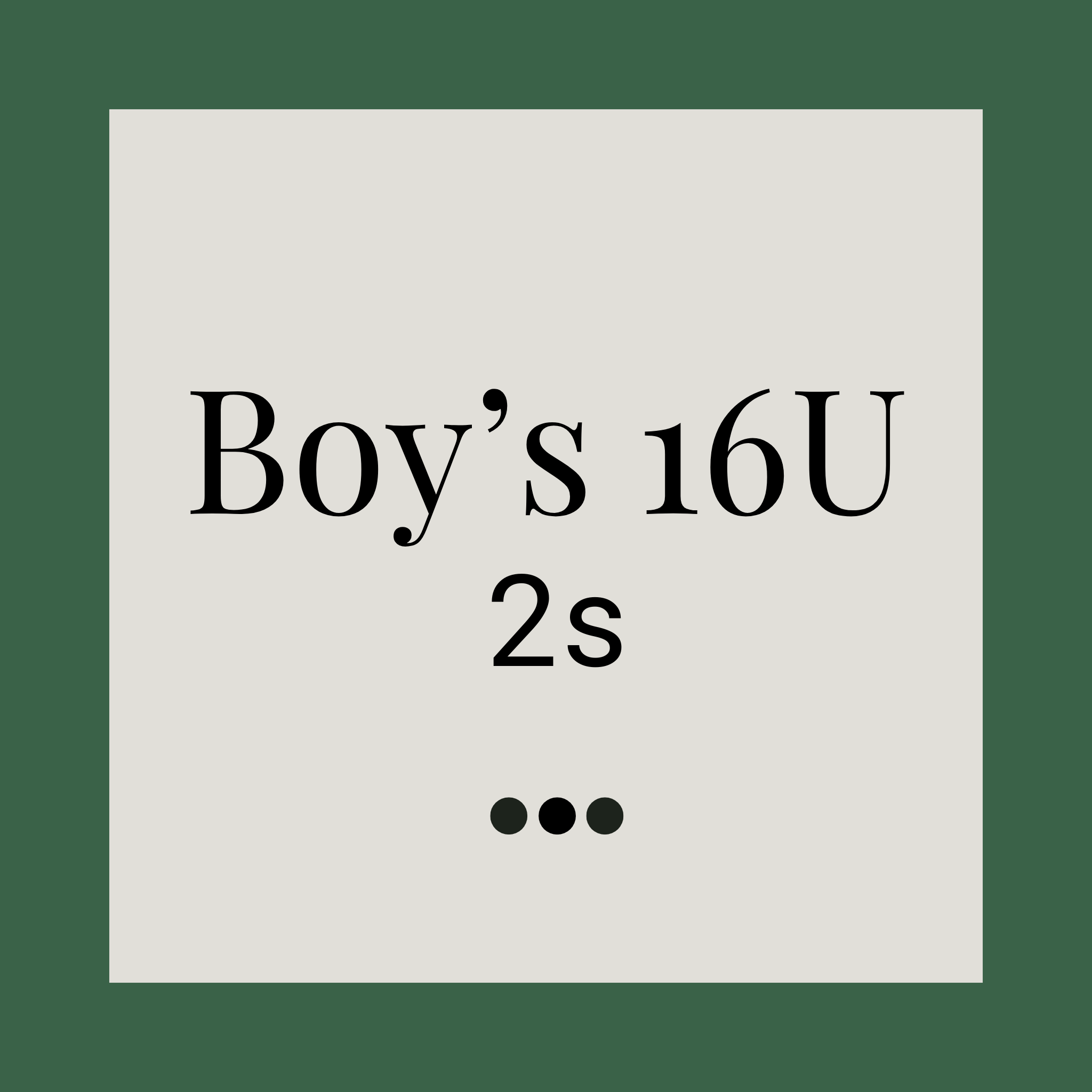 Boy's U16 2s Team