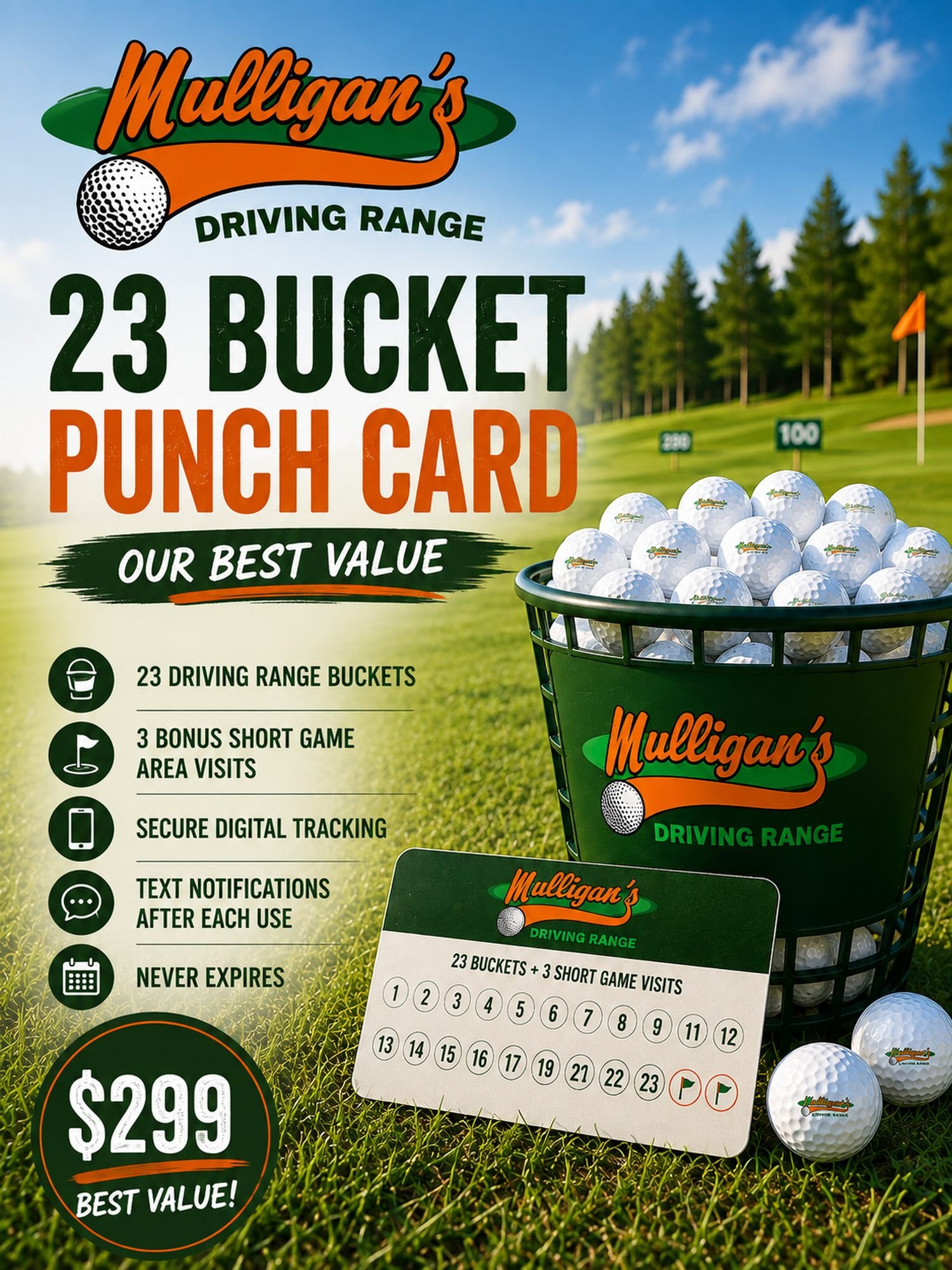 23 Bucket Punch Card