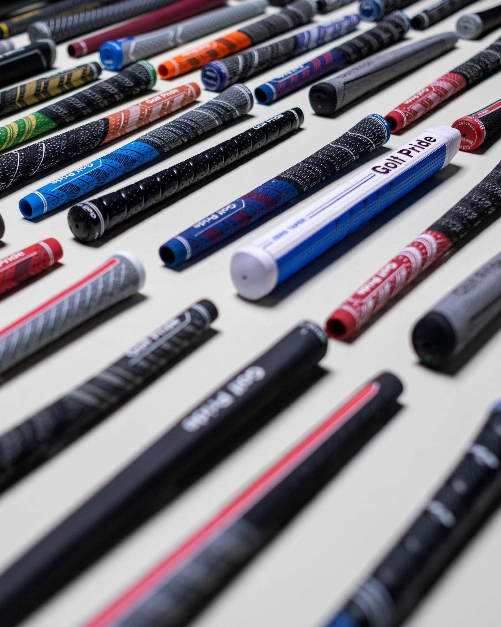 Golf club grips in a range of colours and styles for regripping
