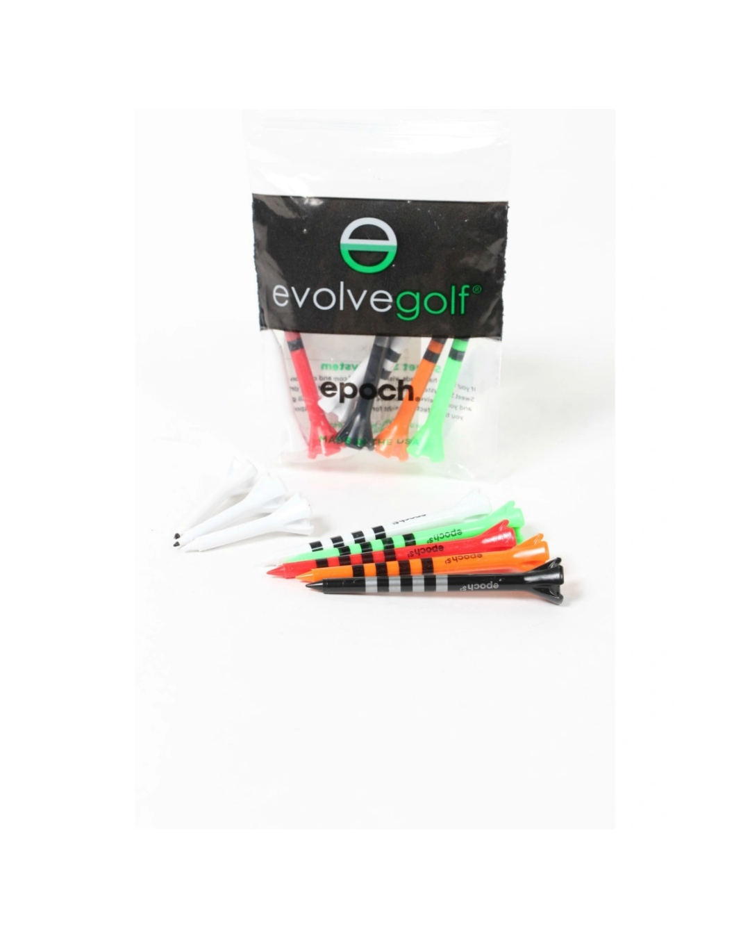 Evolve Golf Tees Assorted