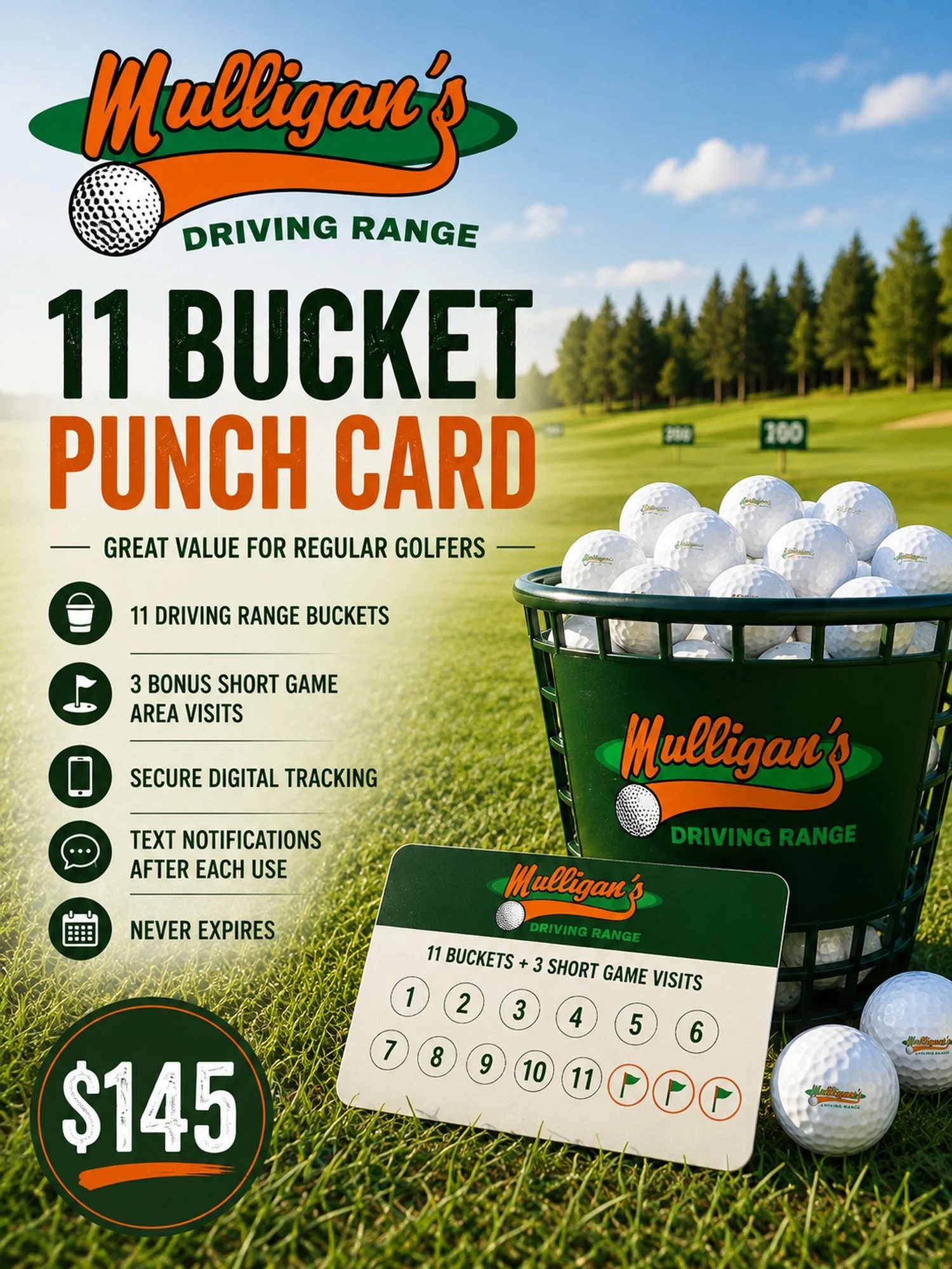 11 Bucket Punch Card