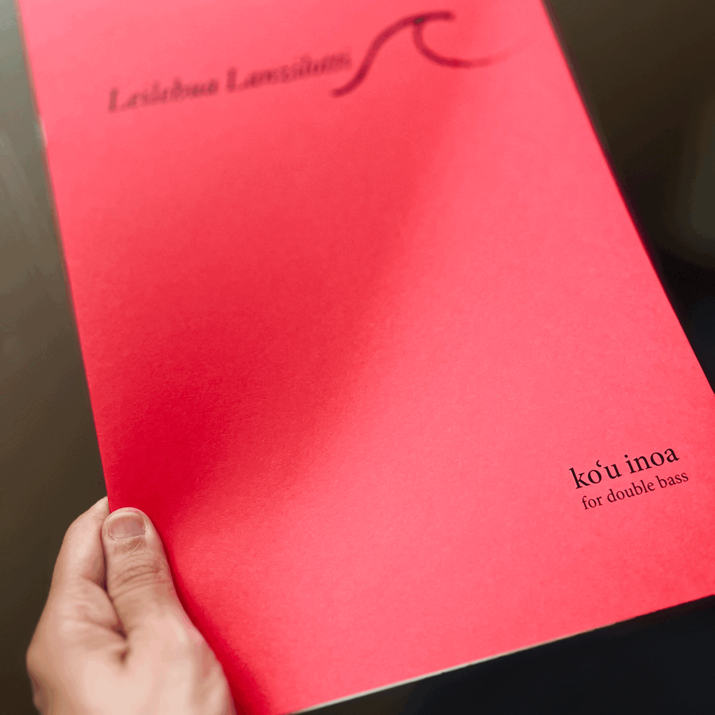 koʻu inoa (double bass) — PRINT EDITION