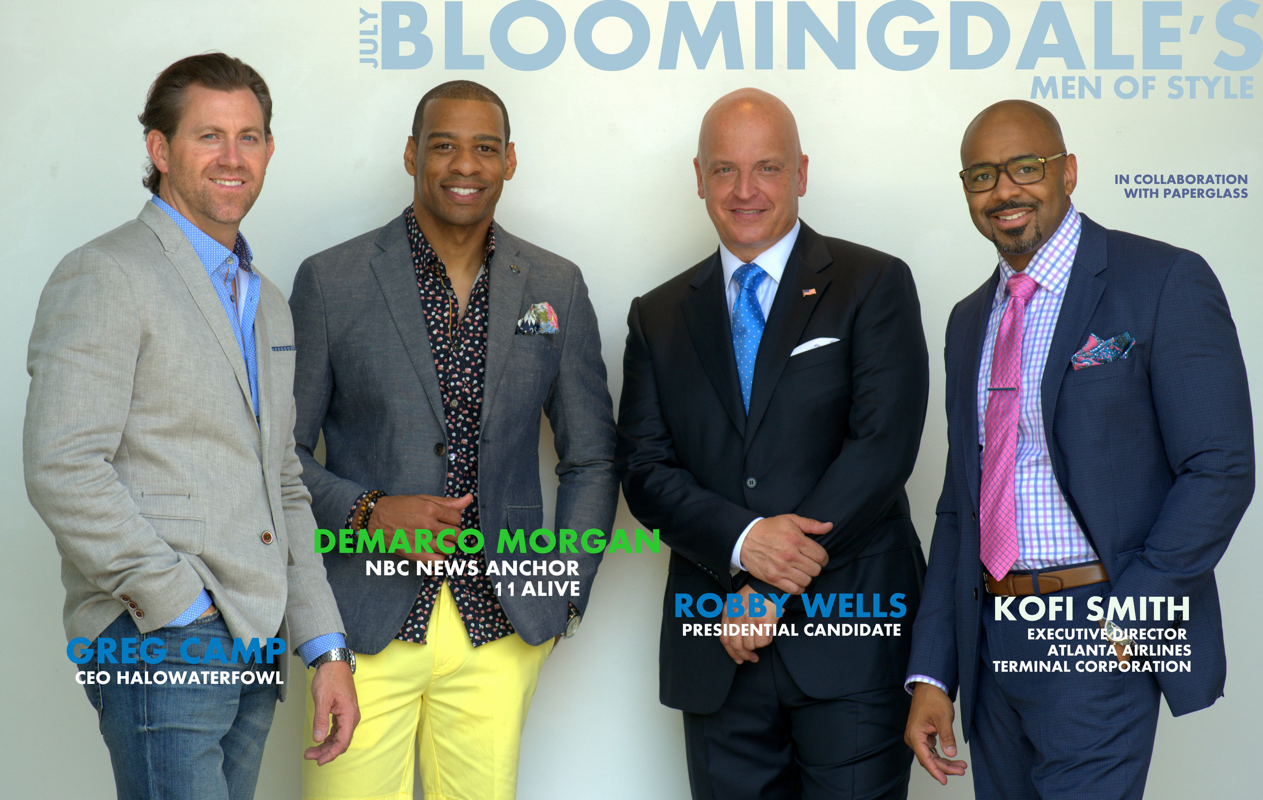 THE SECOND DELIVERY OF BLOOMINGDALE'S MEN OF STYLE WITH GREG CAMP, DEMARCO MORGAN, ROBBY WELLS, & KOFI SMITH