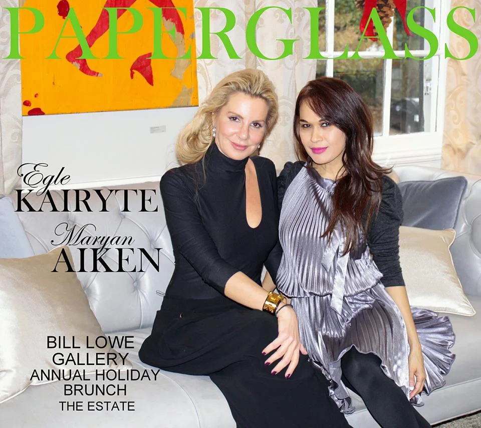 at the estate in buckhead. bill lowe gallery annual holiday brunch. socialite egle kairyte & maryan aiken founder of paperglass media. more photos soon!