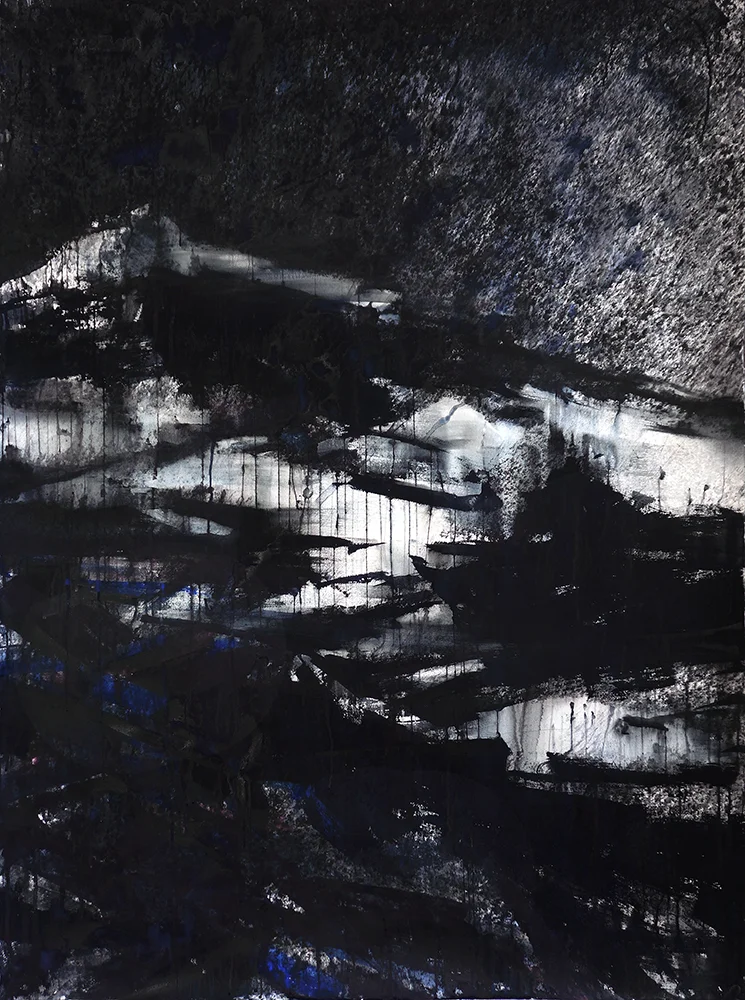 "67P V" watermedia on paper. 70"x52" (178x132 cm). 2015