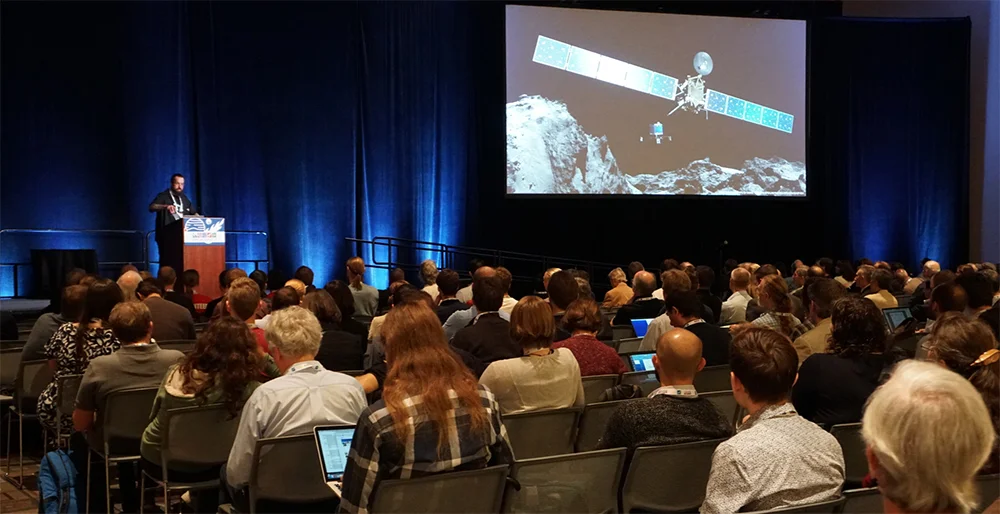 Matt Taylor is giving a talk at PDS/EPSC about the Rosetta mission