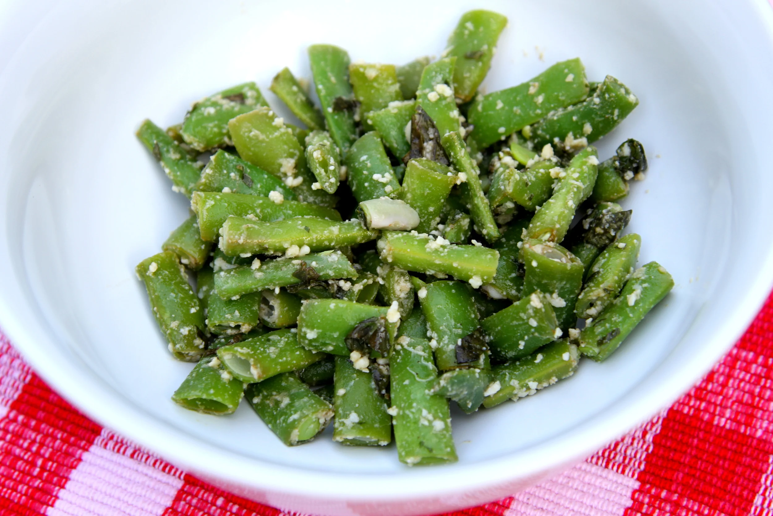 Green Bean Salad with Basil, Balsamic &amp; Parmesan