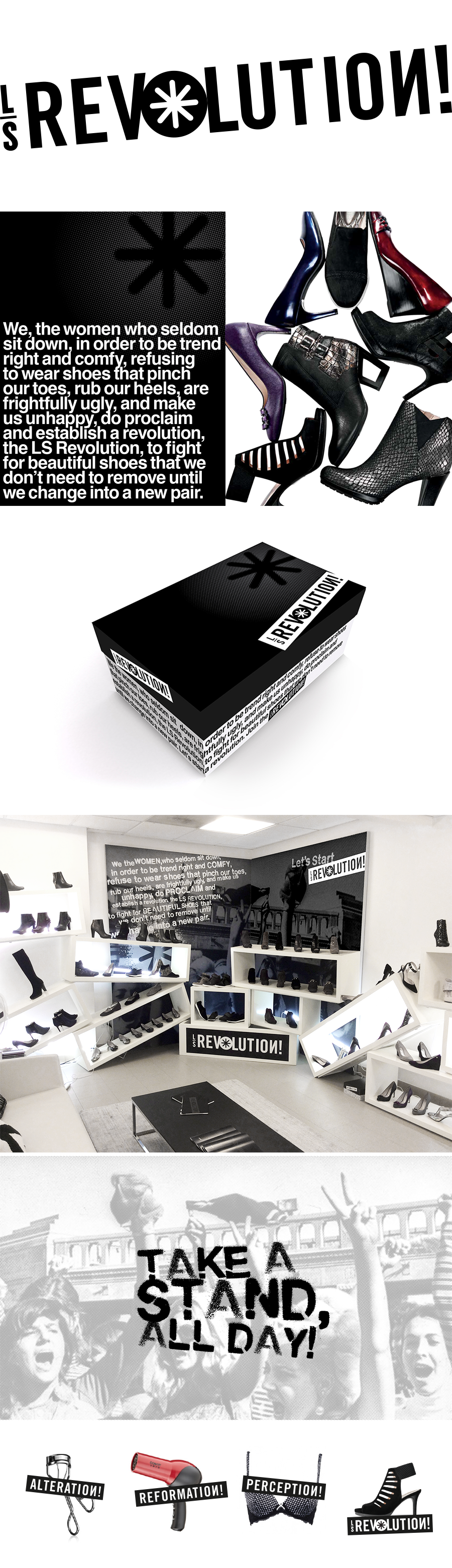 LS Revolution is a new, edgier line of shoes at a higher price point. Writer: Tracy Marklein