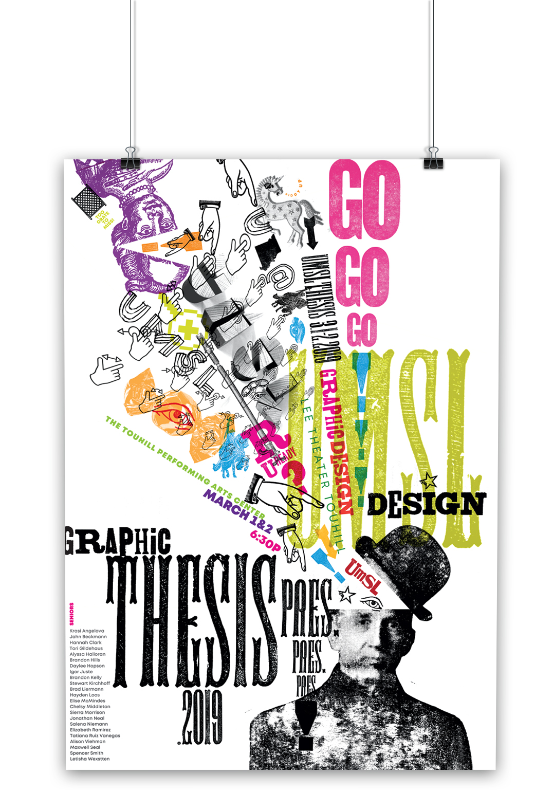 UMSL Graphic Design 2019 Thesis Poster. with Jen McKnight
