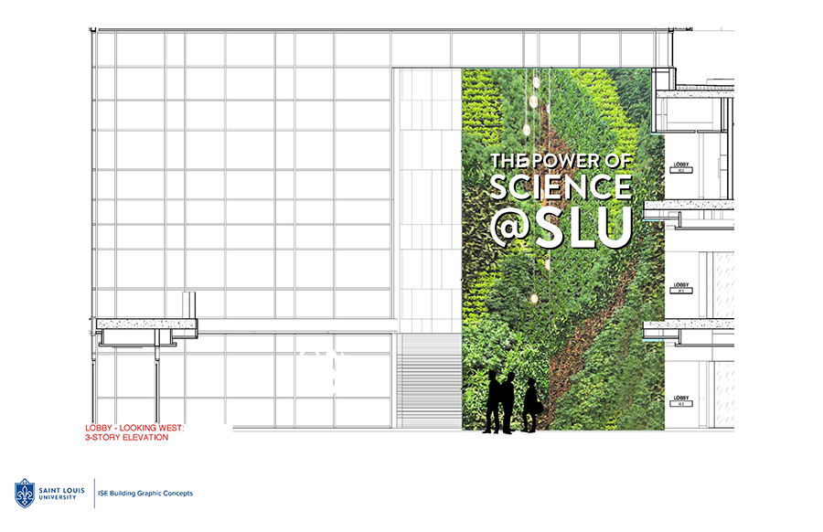  We considered a living wall to showcase the impact of research while taking advantage of the abundance of natural light. 
