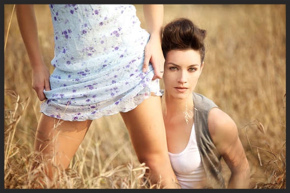Tara Williamson and Nicole Caron as the lead couple in "Balletlujah!" (Photo courtesy of Paul McGrath).