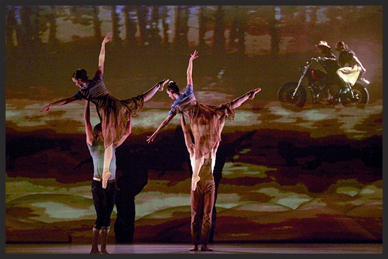 Ensemble members performing Jean Grand-Maitre's stunning choreography (Photo courtesy of Paul McGrath).
