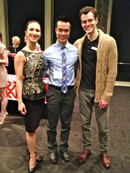 At a previous event, I had the pleasure of meeting Alberta Ballet principal dancers Hayna Gutierrez (left) and Garrett Groat (right).