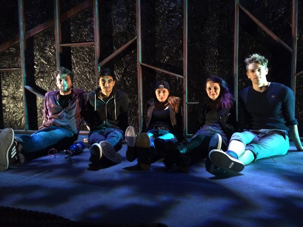 These actors are ready for their moment to shine in The Circle at Alberta Theatre Projects. Photo courtesy of Ann-Marie Kerr.