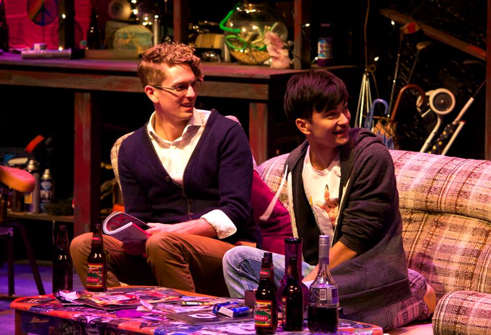 BRETT DAHL AND DANIEL FONG PLAY BOYFRIENDS, DAN AND WILL. PHOTO COURTESY OF ALBERTA THEATRE PROJECTS. 