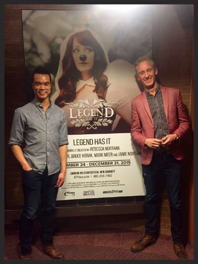 Me and my friend Clint had a great time at the opening of Legend Has It .