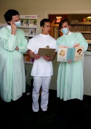 In addition to playing pilots, the multi-talented guys in the cast also play doctors. 