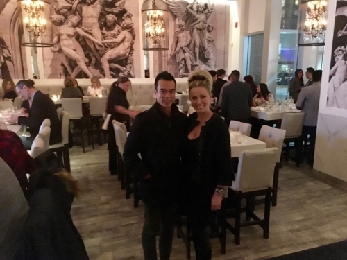 Myself and Mary Balkos, co-owner of Sassi.