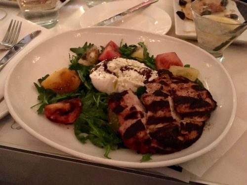 If you order the Caprese Salad, I highly recommend getting it with chicken. 