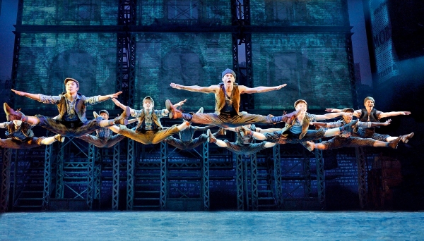Tobin Ost's genius scenic design provide a superb 19th century New York backdrop for the show's story. Photo credit: Deen van Meer