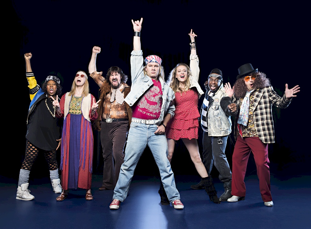 The Arts Club's cast of "Rock of Ages". Photo credit: The Arts Club.