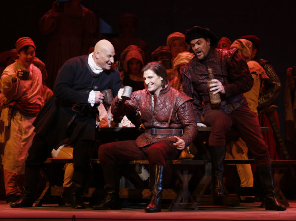 From left to right: Dahl, John Cudia as Cassio, and Martin Sadd as Roderigo. Photo credit: Tim Matheson