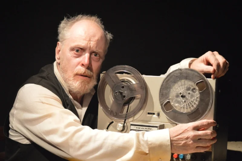 Linden Banks in Krapp’s Last Tape. Photo credit: Seven Tyrants Theatre
